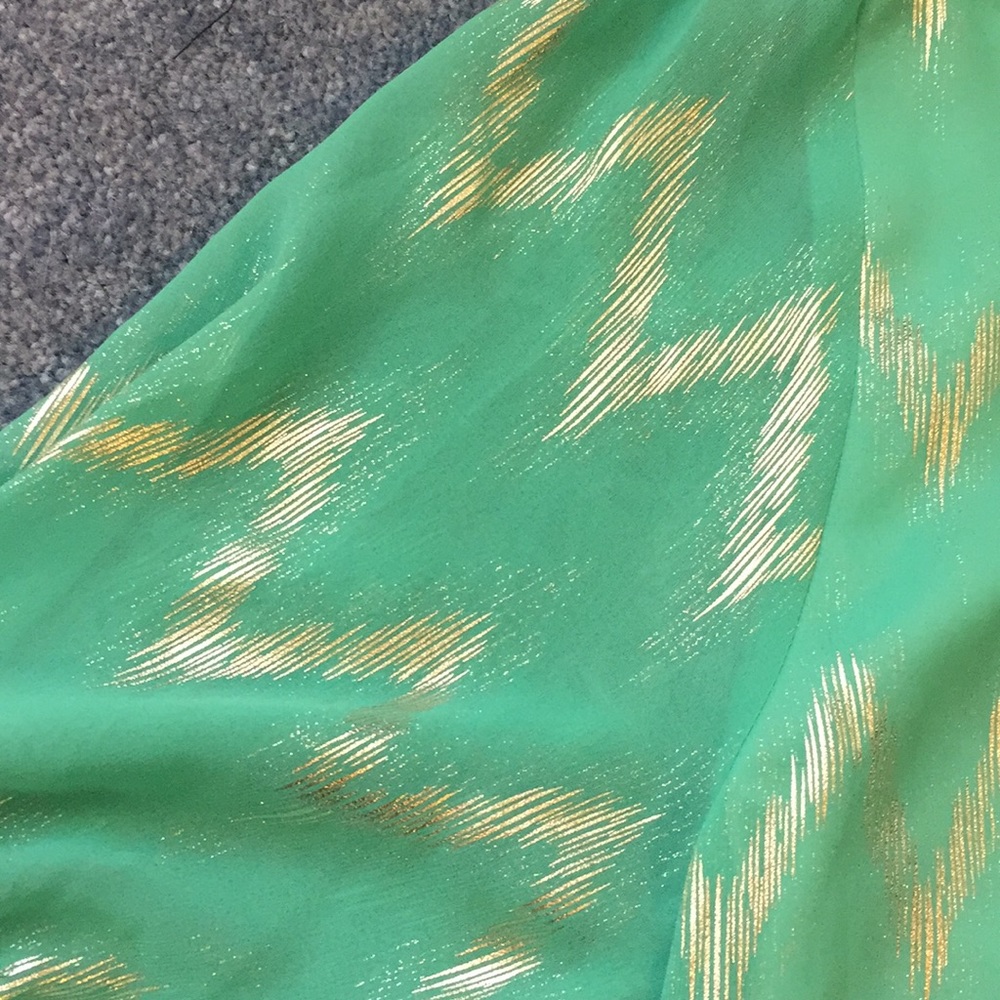 Anthropologie metallic chevron dress - Picture 5 of 7